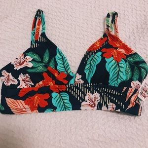 floral bikini top (new w tags)